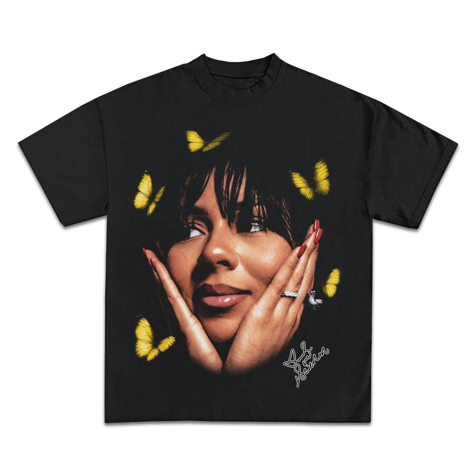Mariah The Scientist Butterfly Graphic Tee, Hoodie, Sweatshirt, R&B Singer Portrait Streetwear Oversized Vintage Shirt