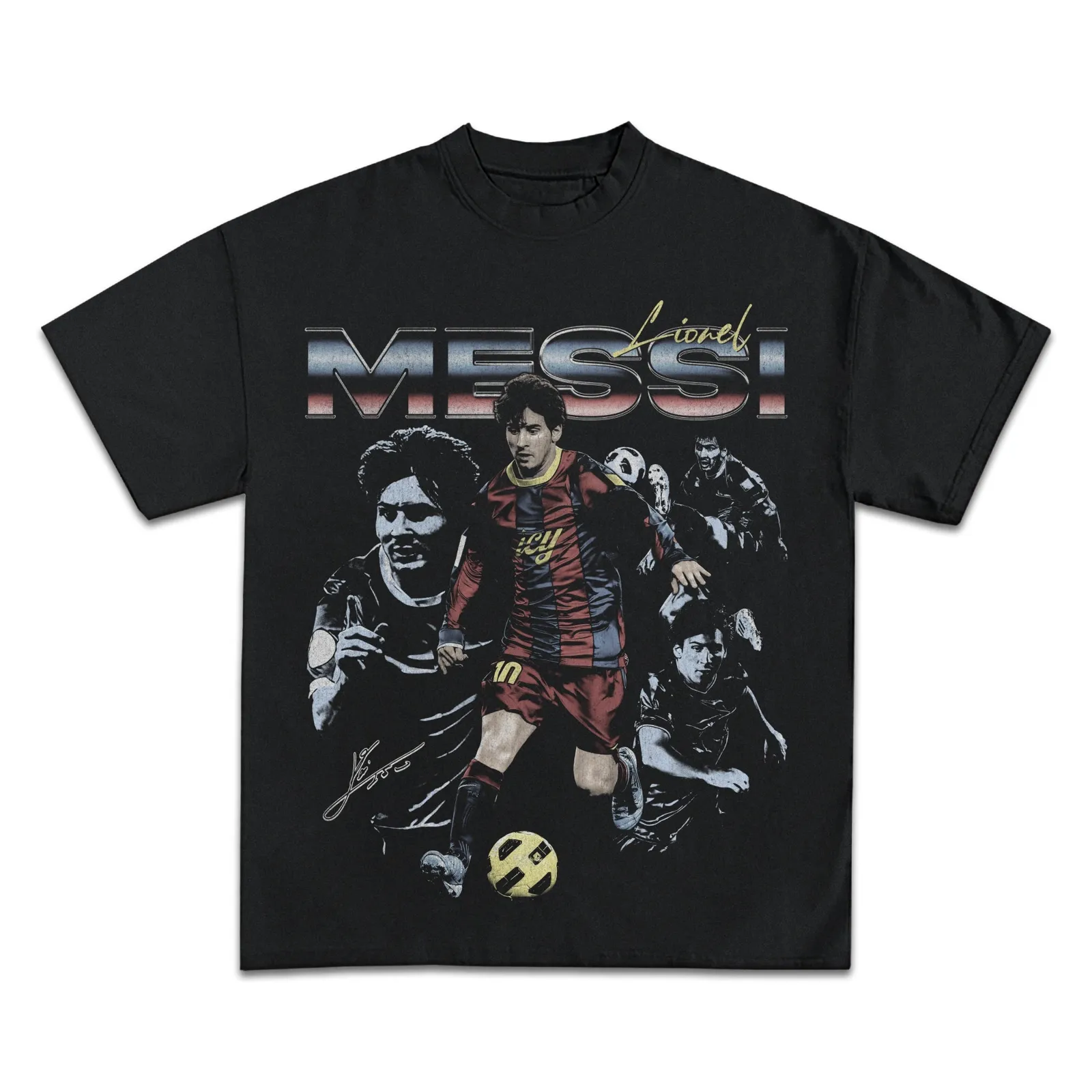 Lionel Messi Barcelona Graphic T-Shirt, Vintage Soccer Bootleg Tee, Hoodie, Sweatshirt, Football Streetwear Oversized Style