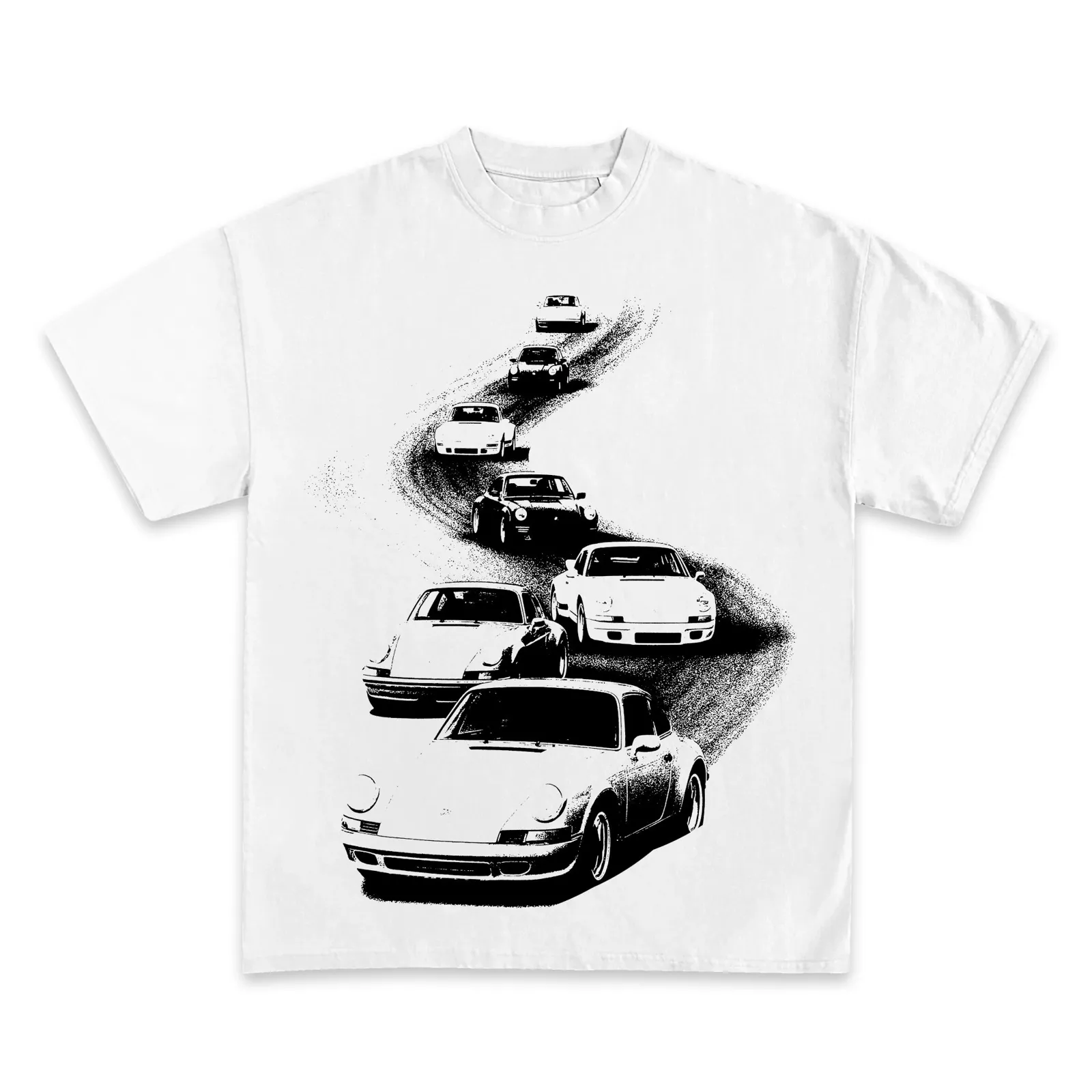 Porsche Rally Graphic Tee, Classic 911 Racing Streetwear Hoodie, Sweatshirt, Vintage Car Enthusiast Design Style