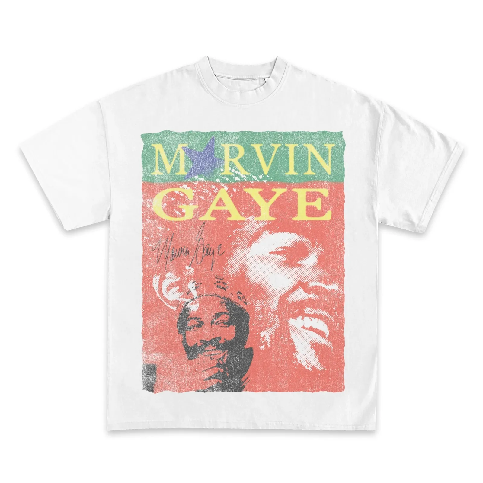 Marvin Gaye Graphic Tee, Vintage Soul Music Halftone Poster T-Shirt, Hoodie and Sweatshirt, Retro Streetwear Music Merch