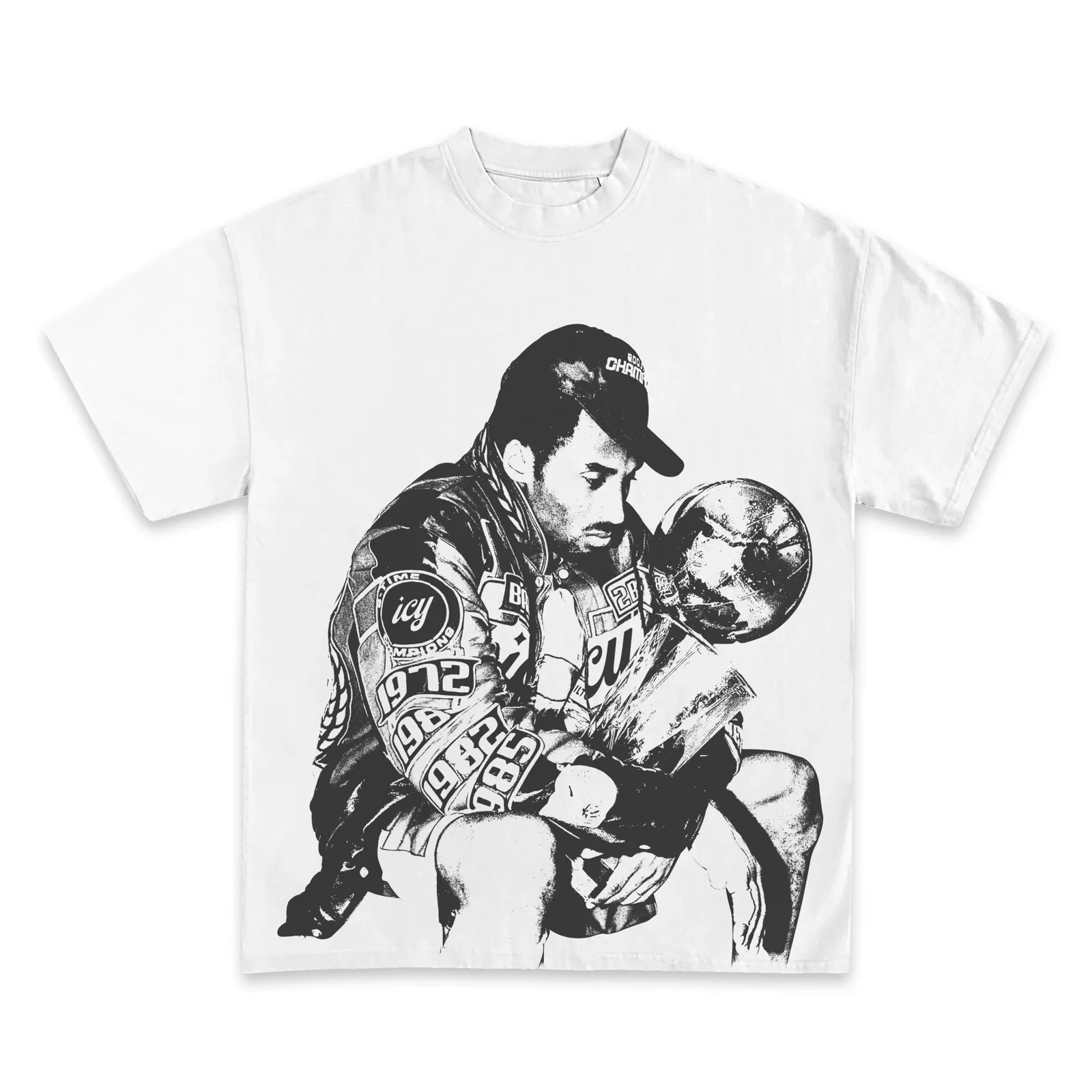 Kobe Trophy Moments Graphic T-Shirt, Hoodie, Sweatshirt, Basketball Legend Championship Black White Streetwear