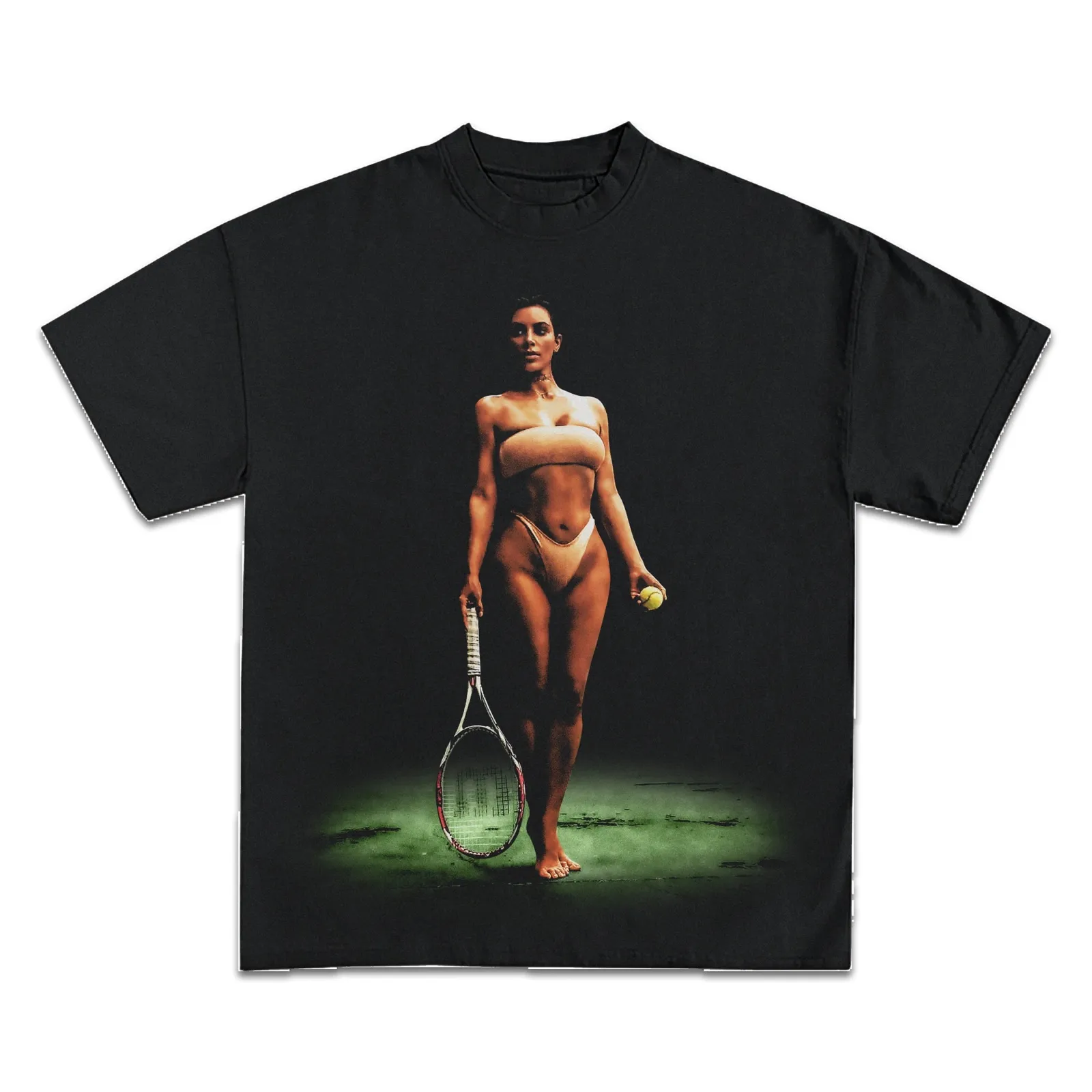Kim Kardashian Tennis Graphic T-Shirt, Hoodie, Sweatshirt, Vintage Celebrity Photo Print Streetwear Tee Oversized Tee