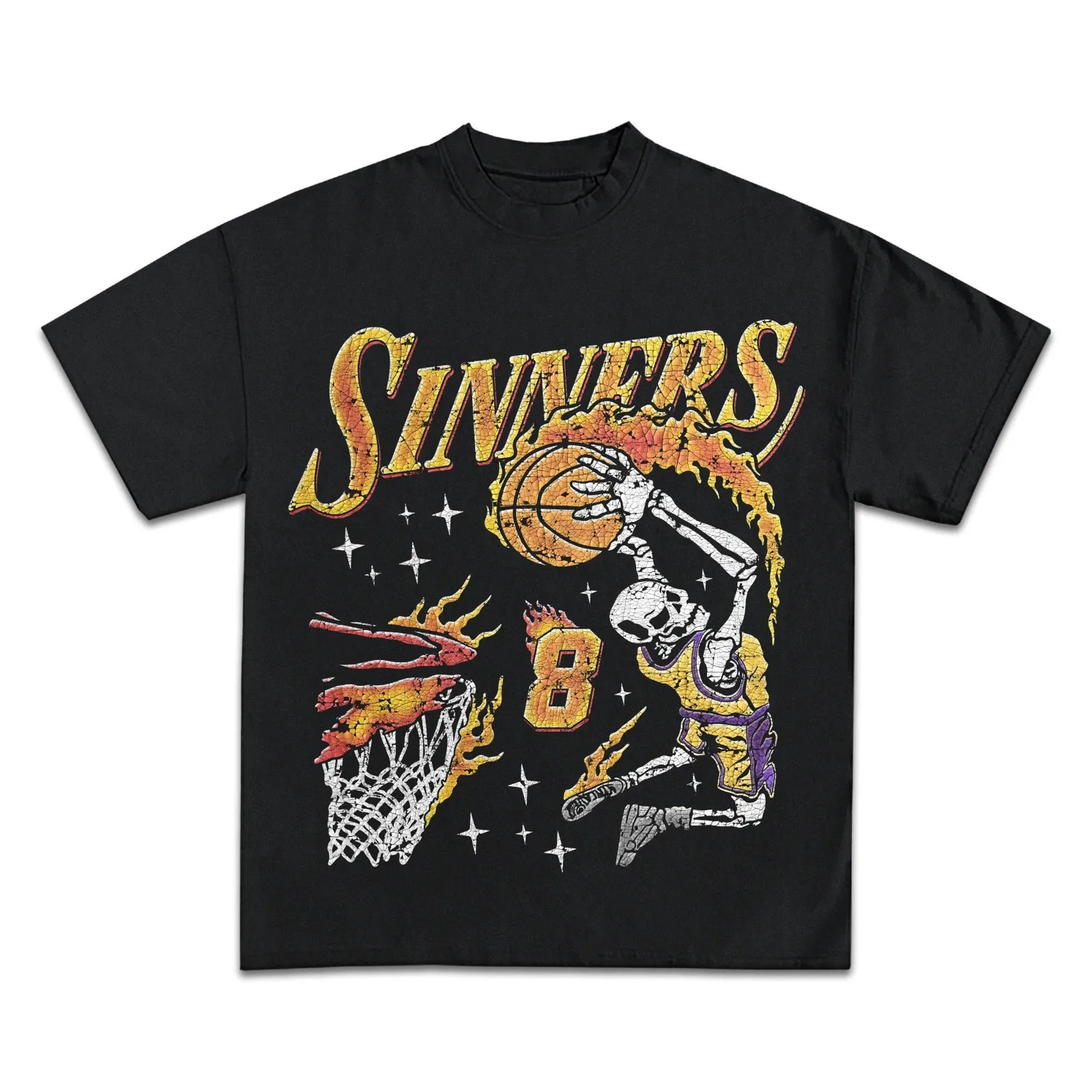 Kobe Bryant Sinners Graphic T-Shirt, Hoodie, Sweatshirt, Basketball Skeleton Dunk, Vintage Streetwear Sports Tee