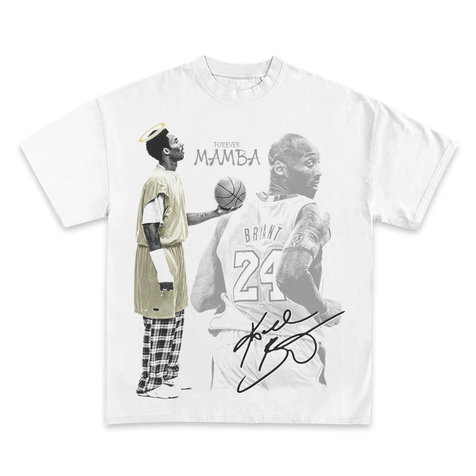 Kobe Bryant Forever Mamba Graphic Tee, Hoodie, Sweatshirt, Basketball Tribute Number 24 Black and White Style Shirt
