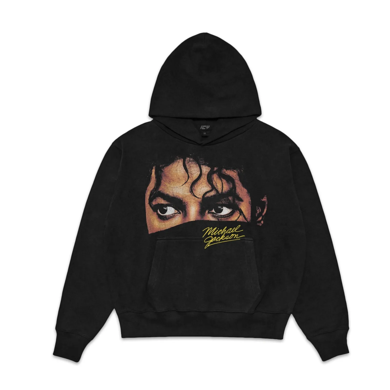 Michael Jackson Icon Graphic Hoodie Sweatshirt T-Shirt, Eyes Portrait With Gold Signature, Music Legend Streetwear