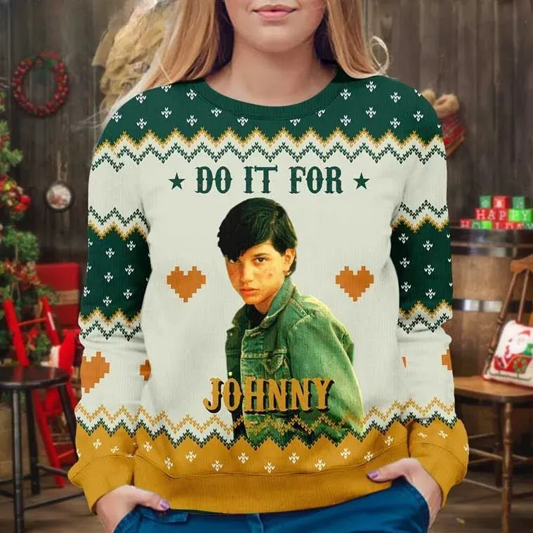 The Outsiders Dallas Winston Do It For Johnny Ugly Christmas Sweater, Classic Movie Holiday Sweater, Unisex Xmas Sweatshirt